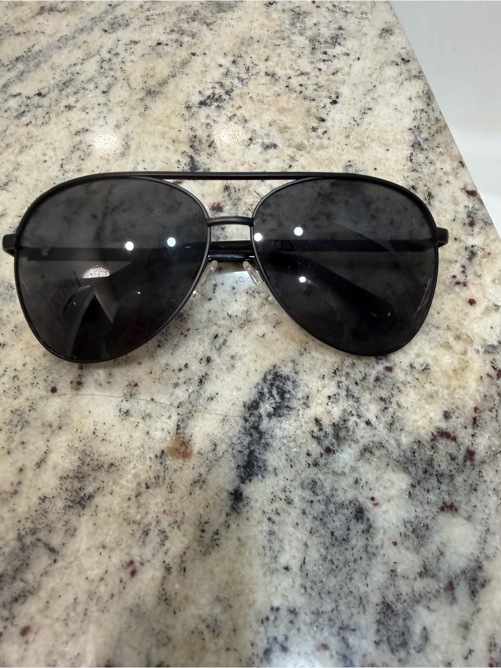 Quay Australia Black Aviator Sunglasses